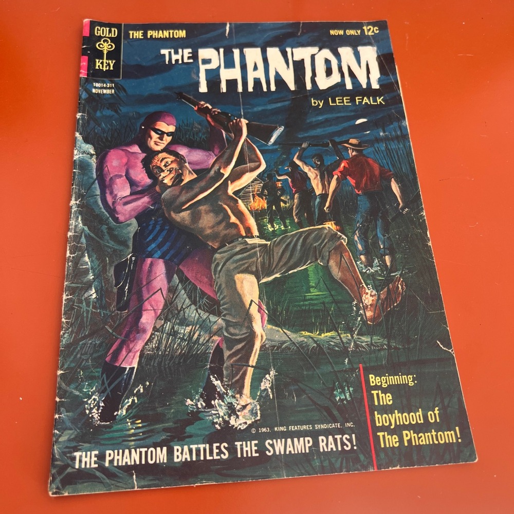 The Phantom 5 Gold Key Comics 1963 Lee Falk The Swamp Rats Silver Age Comic